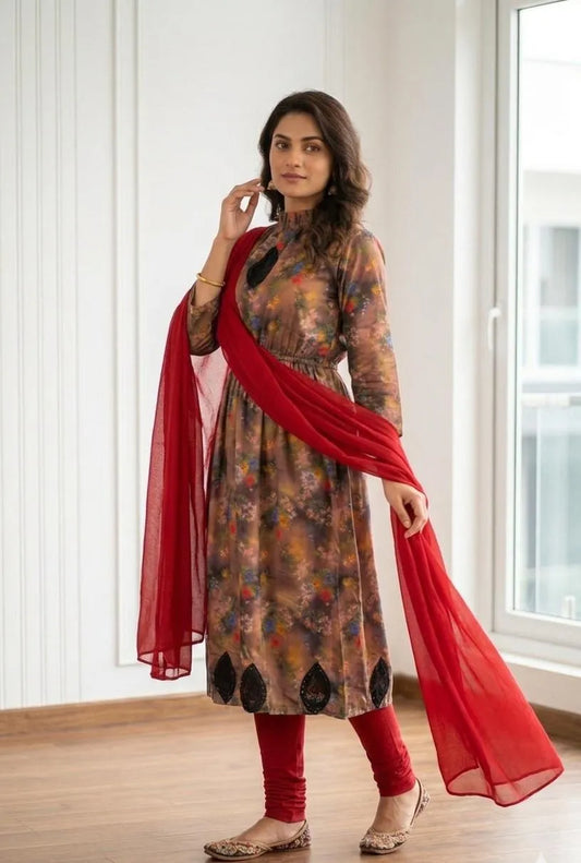 Printed kurta set 3pcs