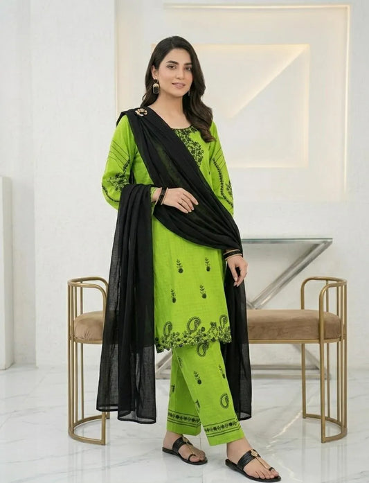 3-piece cotton lawn suit