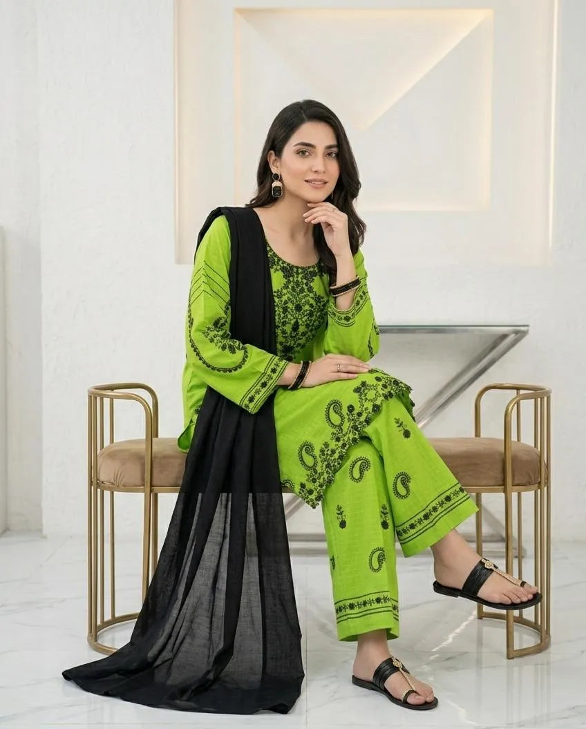 3-piece cotton lawn suit