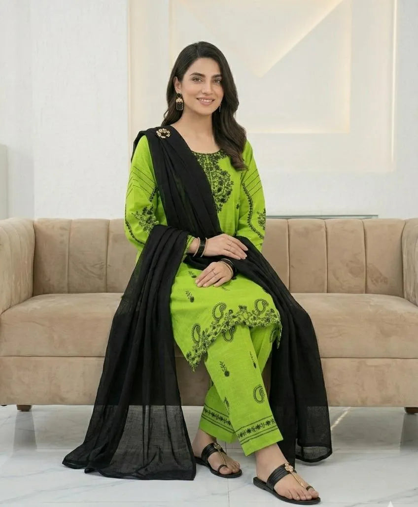 3-piece cotton lawn suit