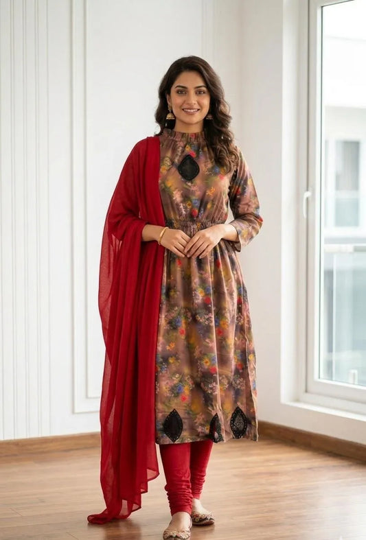 Printed kurta set 3pcs