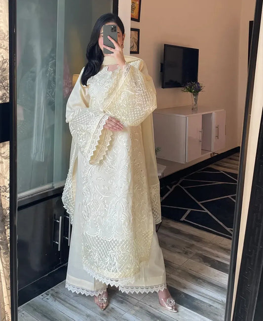 Ras Malai stitched cotton lawn suit