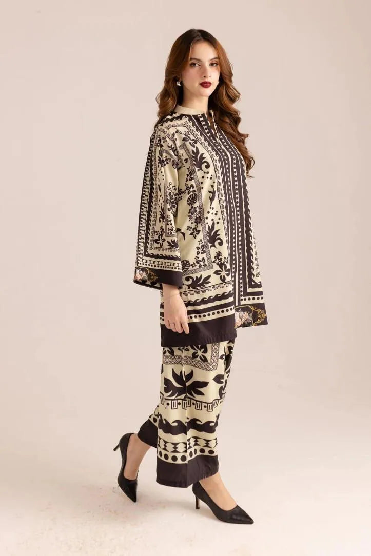 Full printed swiss lawn suit