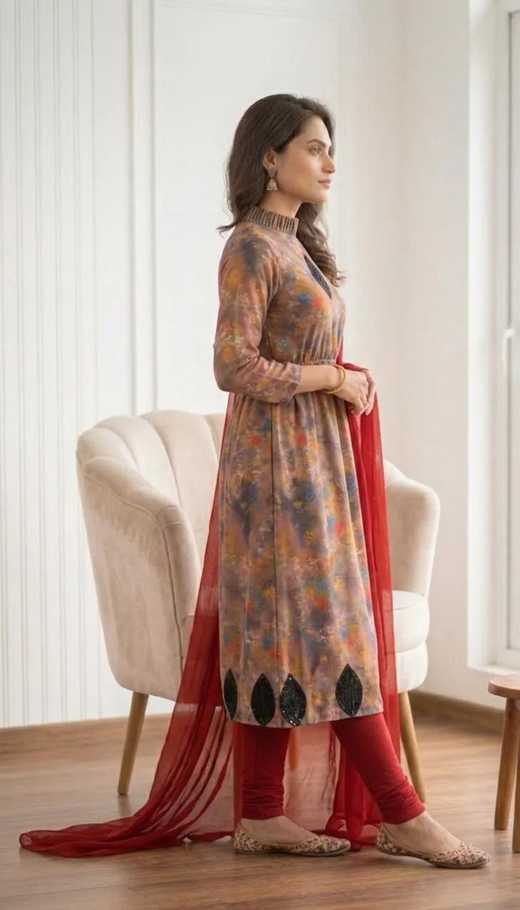 Printed kurta set 3pcs