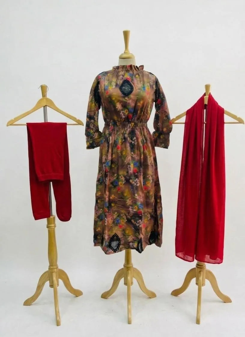 Printed kurta set 3pcs