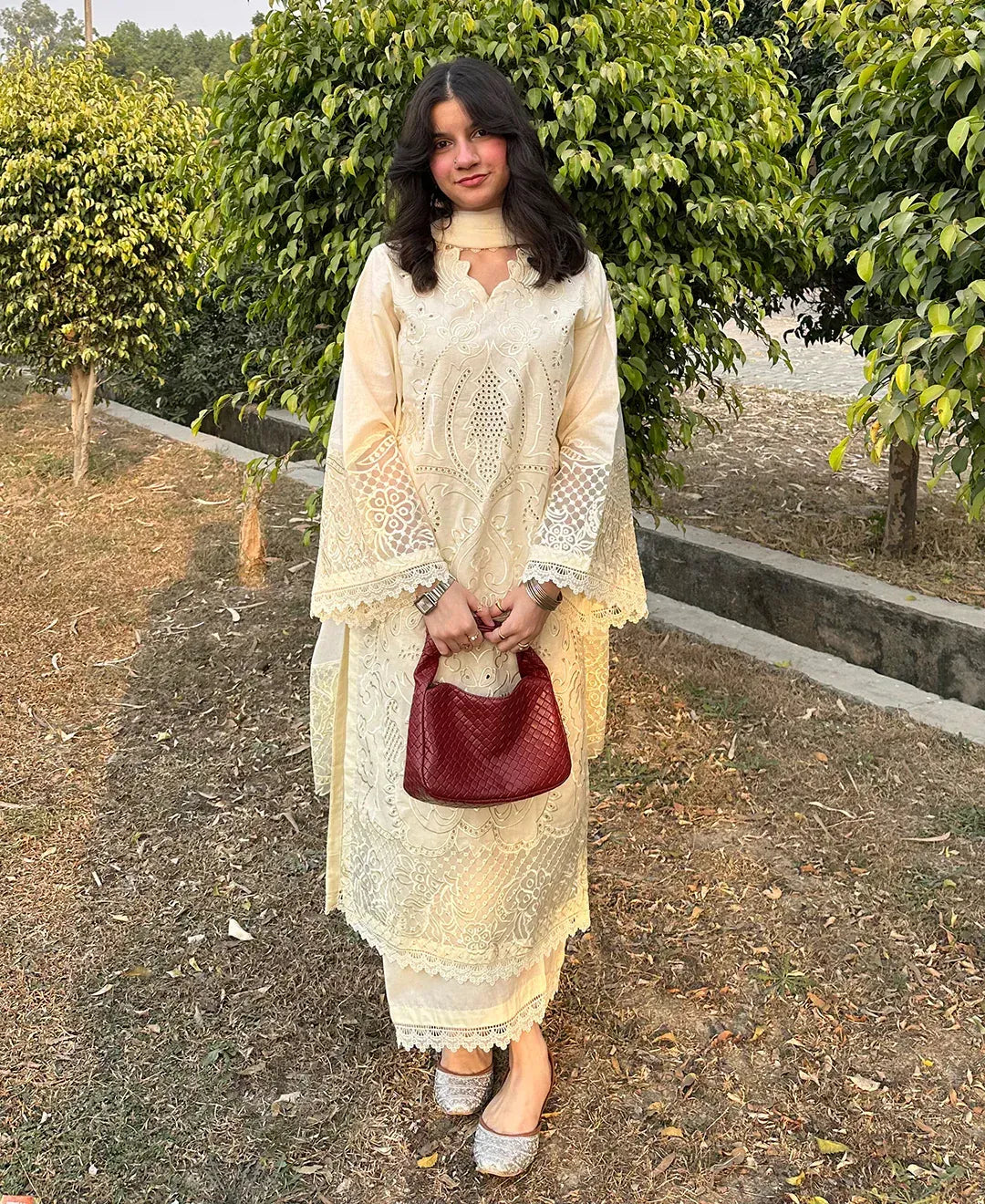 Ras Malai stitched cotton lawn suit