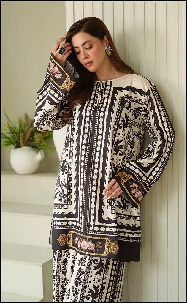 Full printed swiss lawn suit
